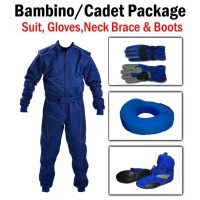 2022 Bambino/Cadet/Junior CIK Level 2 Kart Suit Package Blue